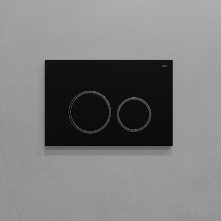 Клавиша смыва Iddis Unifix, черная (UNI03BCi77)